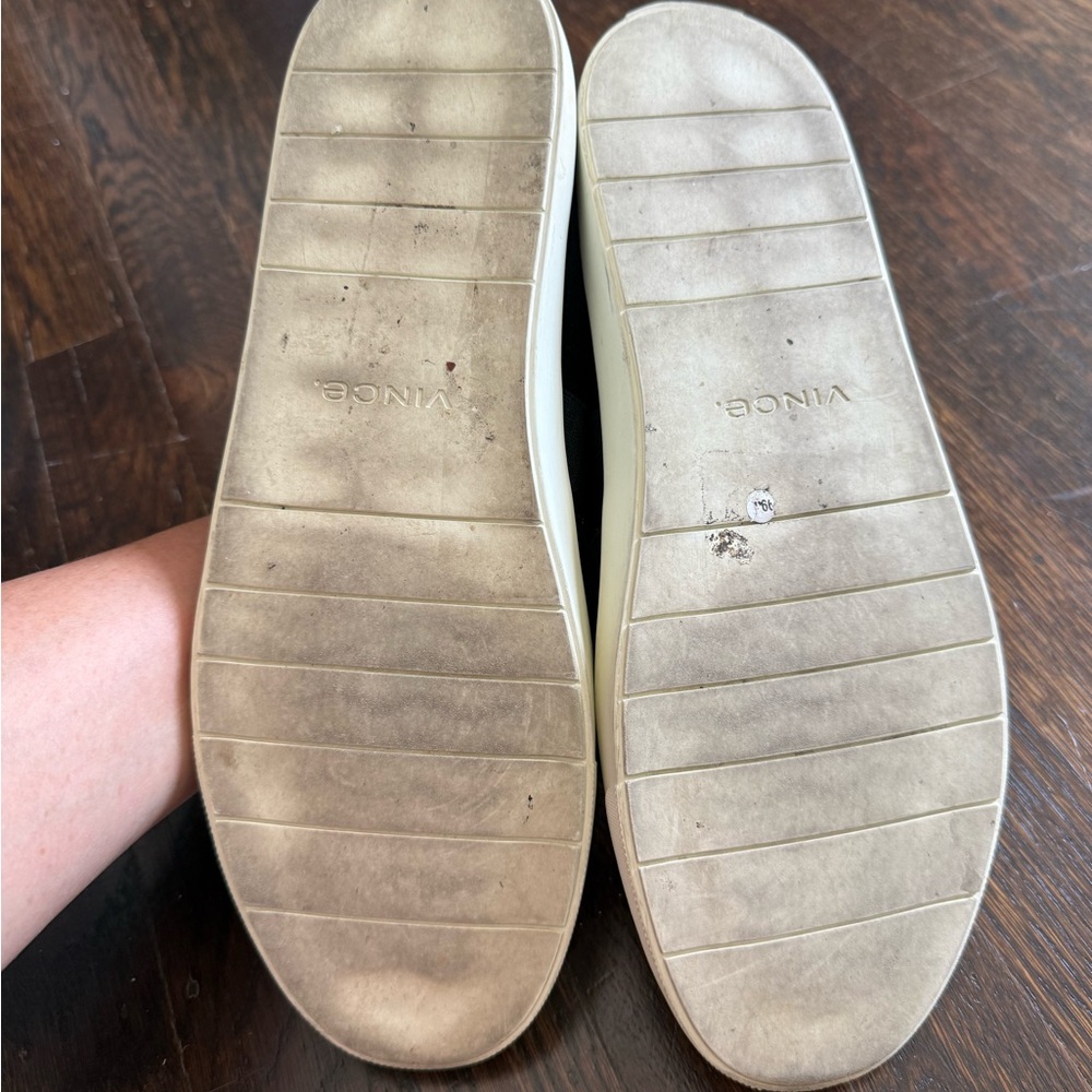 Vince Black Suede Slip-On Shoes - Picture 2 of 5